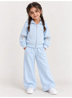 Girls' Zip Up Jacket & Long Pants
