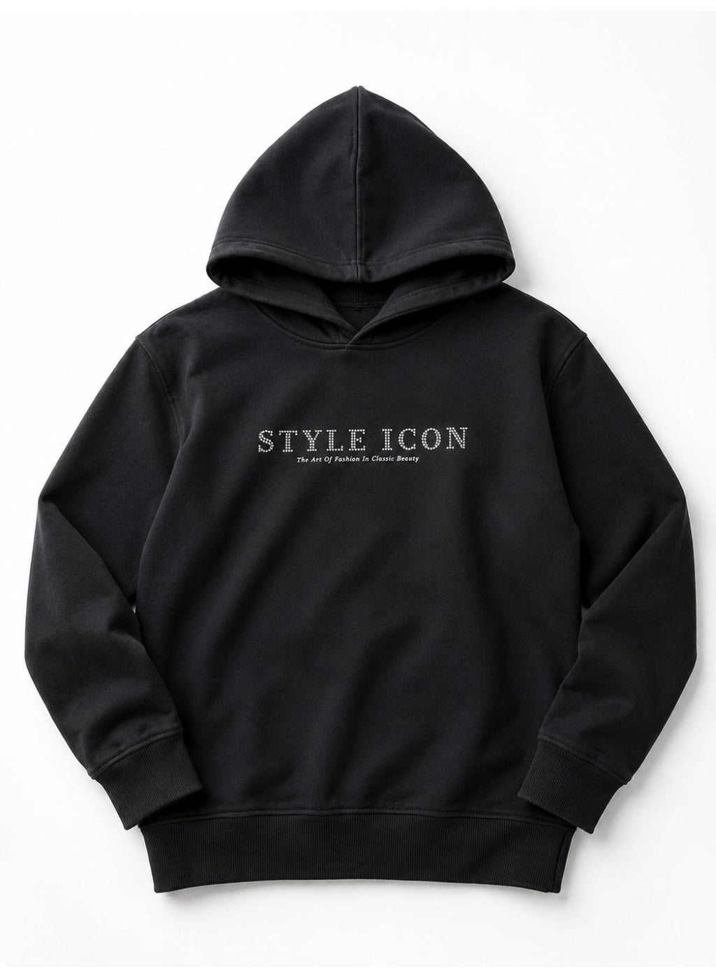 Girls Text Print Hoodie Sweatshirt