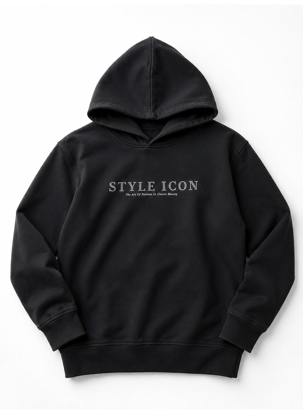 Girls Text Print Hoodie Sweatshirt