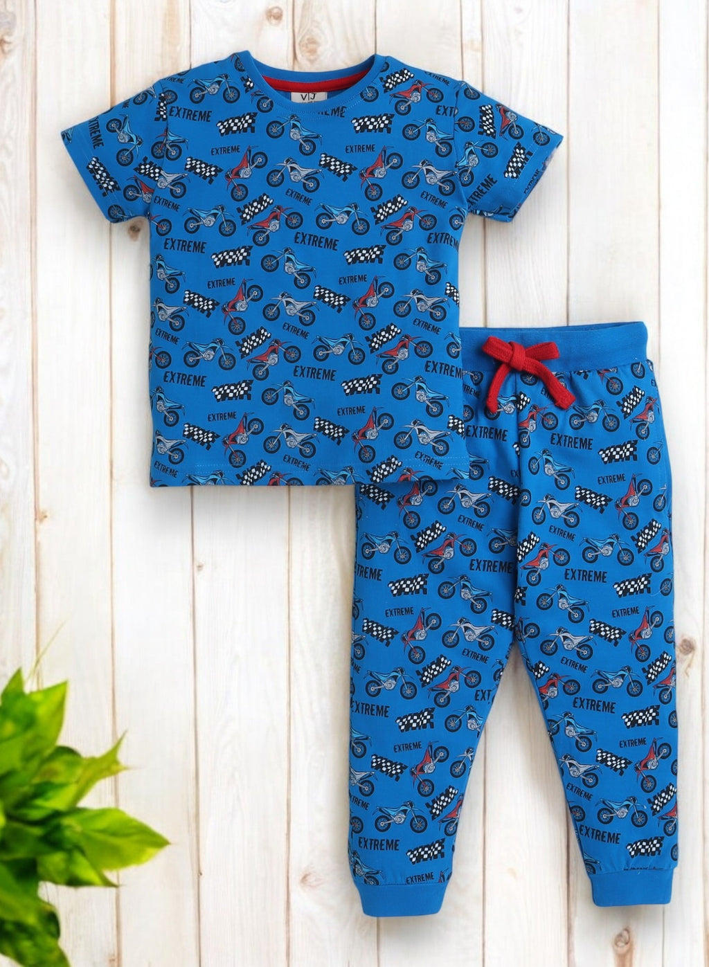 Victor And Jane - All-Over Printed T-Shirt And Pyjama Set
