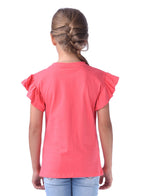 Victor And Jane Summer Graphic & Sequins Embellished T-Shirt - Pink