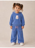 Baby Girls Bunny Hoodie and Pants Set with Ear Detail