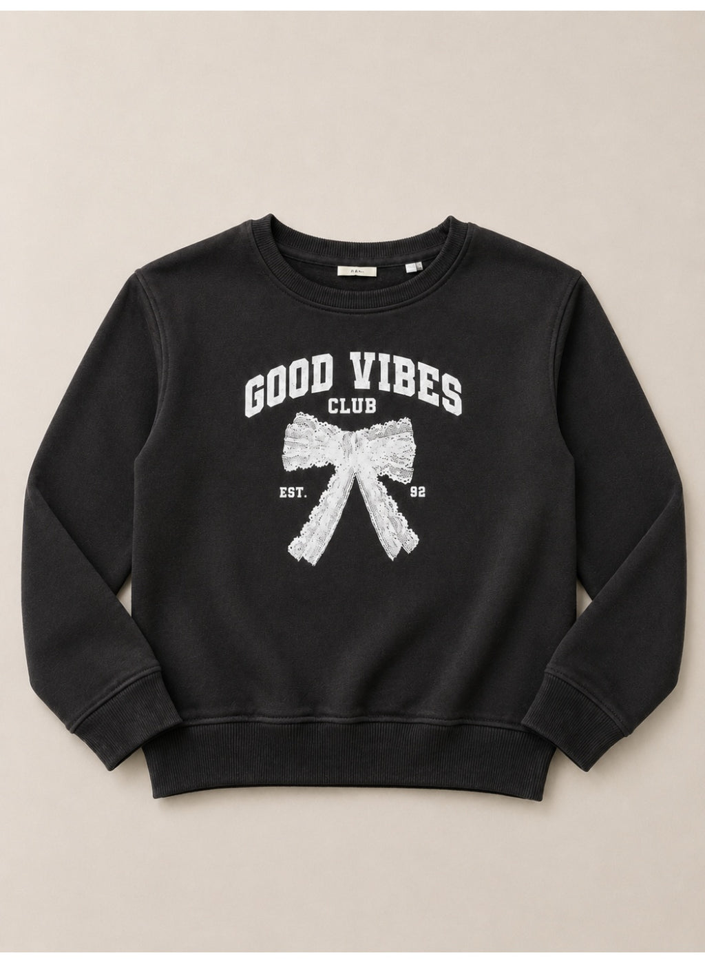Girls Good Vibes Graphic Pullover Top