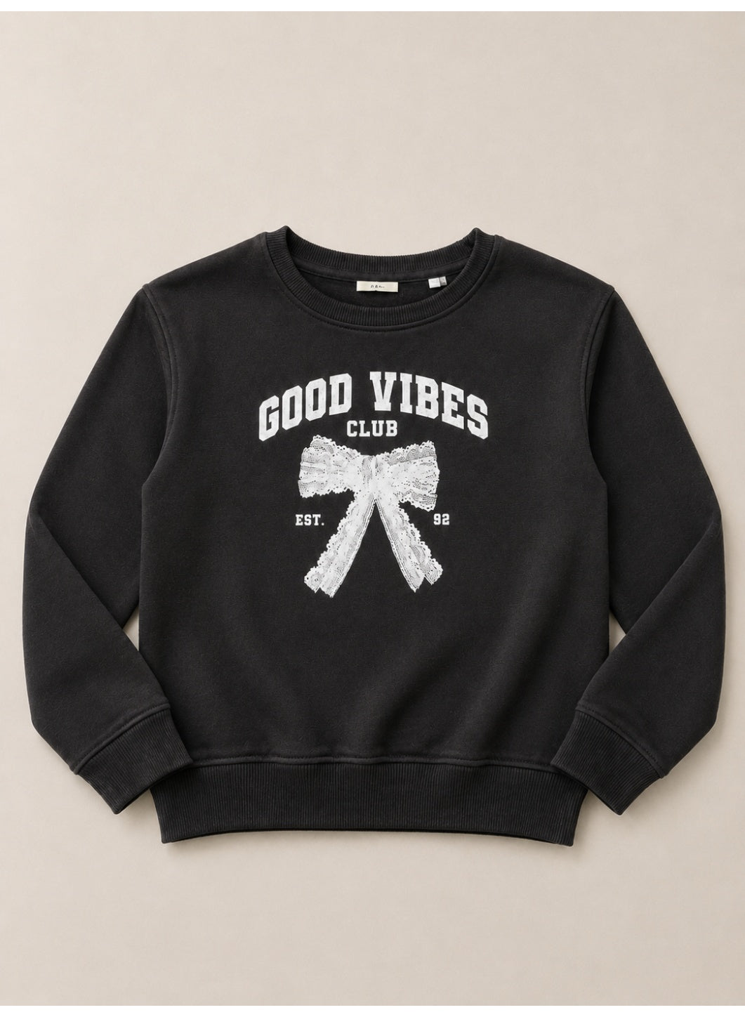 Girls Good Vibes Graphic Pullover Top