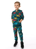 Boys' 2-Piece Printed Dinosaur Hoodie And Jogger Set
