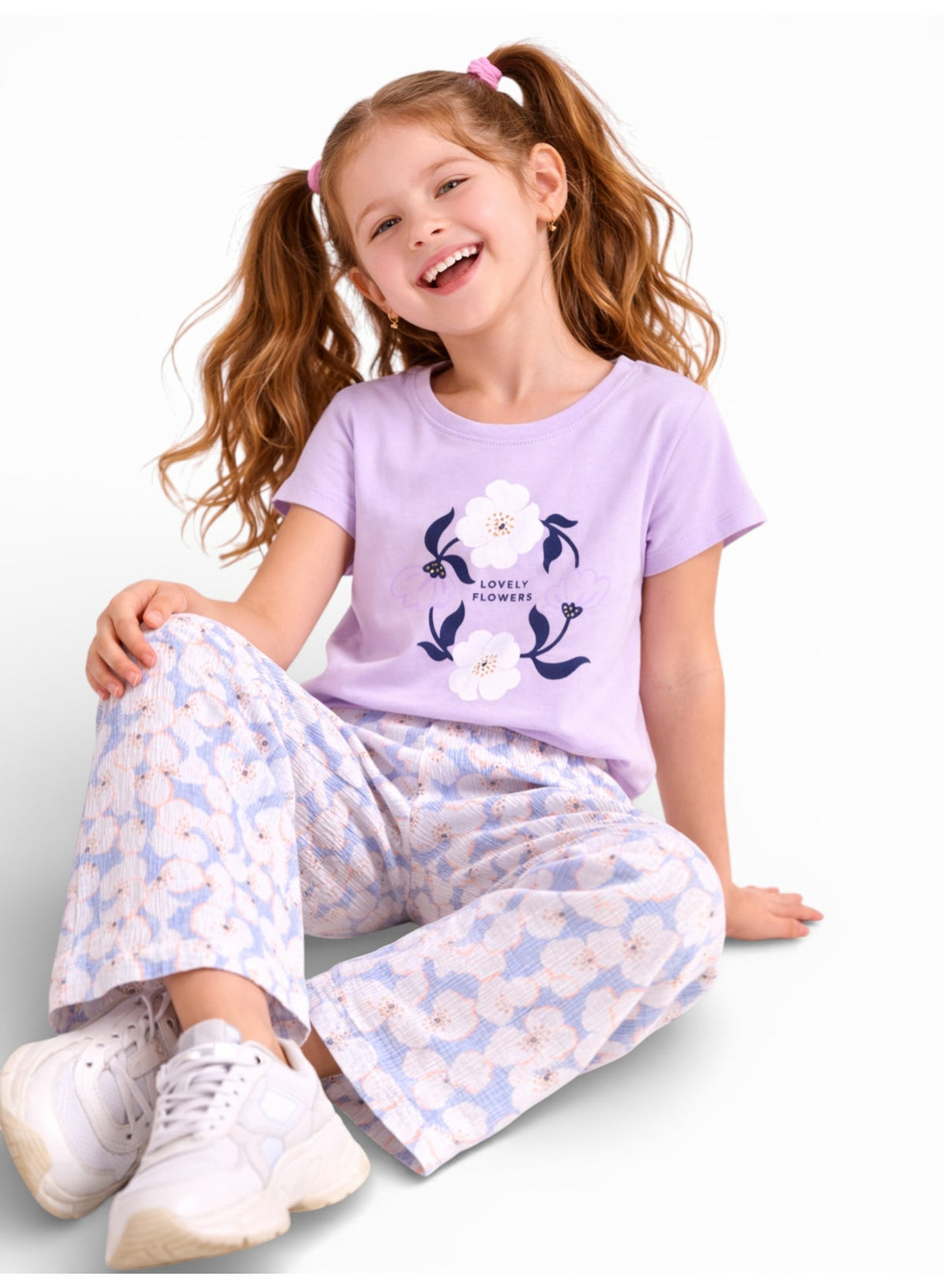 Girls Graphic T Shirt Set