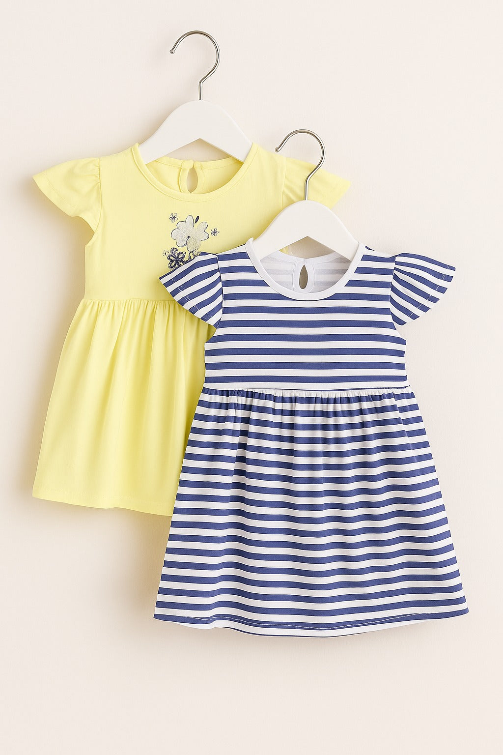 Victor And Jane - All-Over Printed Ruffle Dress (Pack Of 2)
