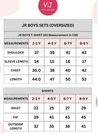 Oversized - Boys' Jacquard 2-Piece Set - T-Shirt With Badge Detail And Matching Shorts With Pockets,
