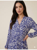 Floral Maxi Dress With Button Front