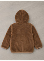 Girls Fur Full Zip Hoodie Jacket