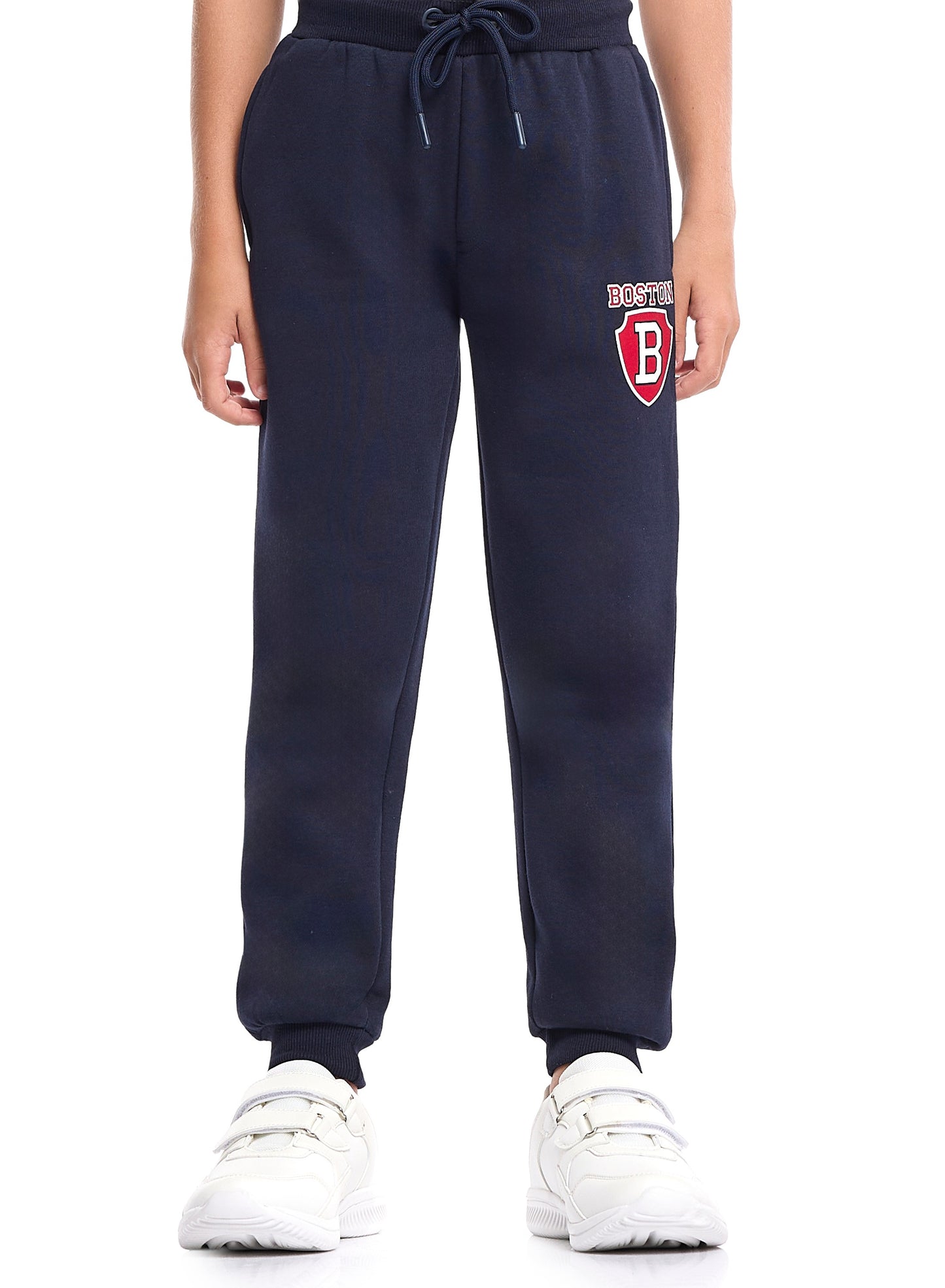 Boys’ 2-Piece Zipper Jacket & Jogger Set – Warm Fleece Outfit with Collar & Side Pockets