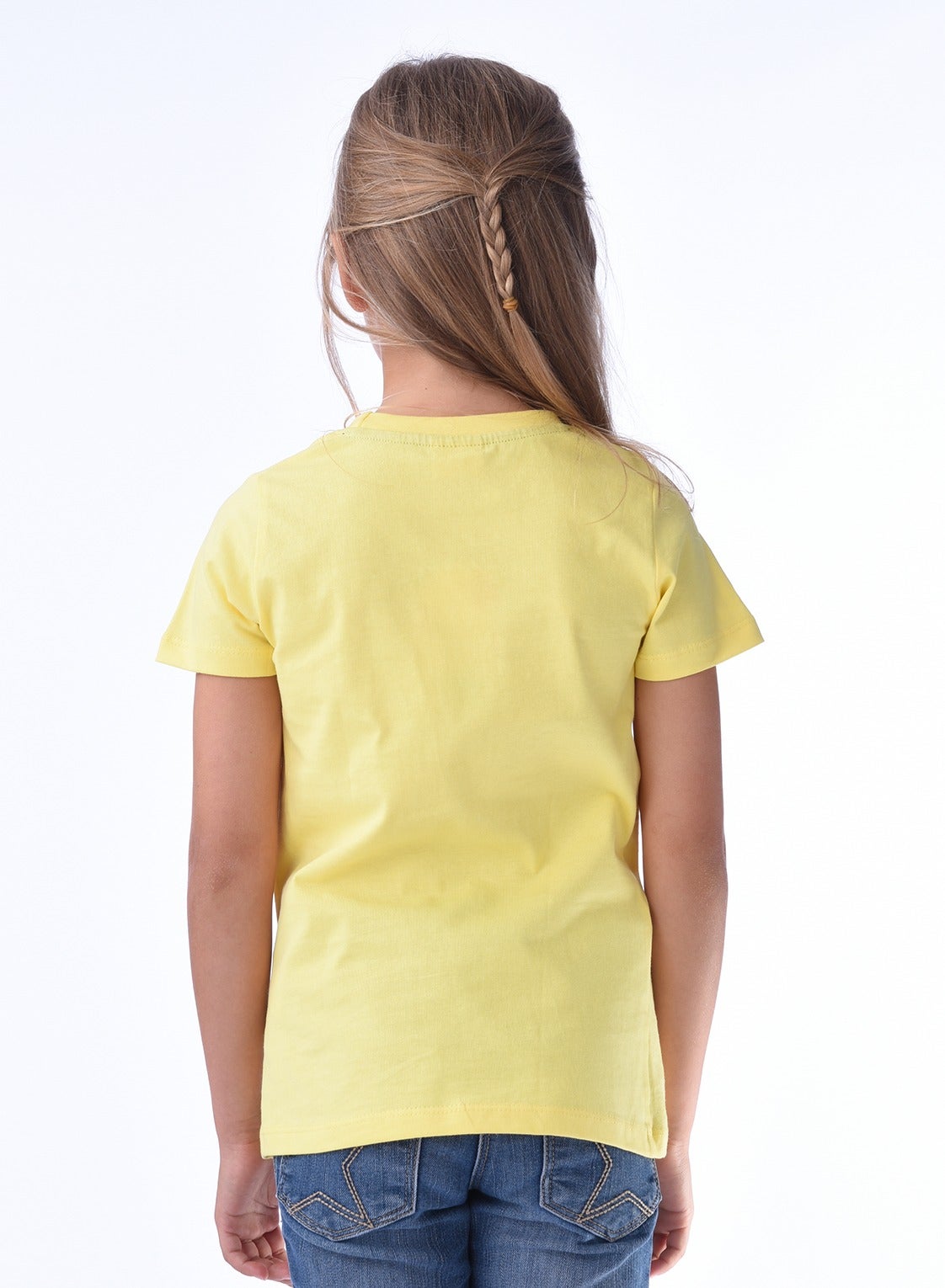 Victor And Jane Leopard Graphic Fashion T-Shirt - Yellow