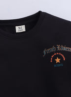 Boys’ Black Graphic Sweatshirt With Regal Back Print