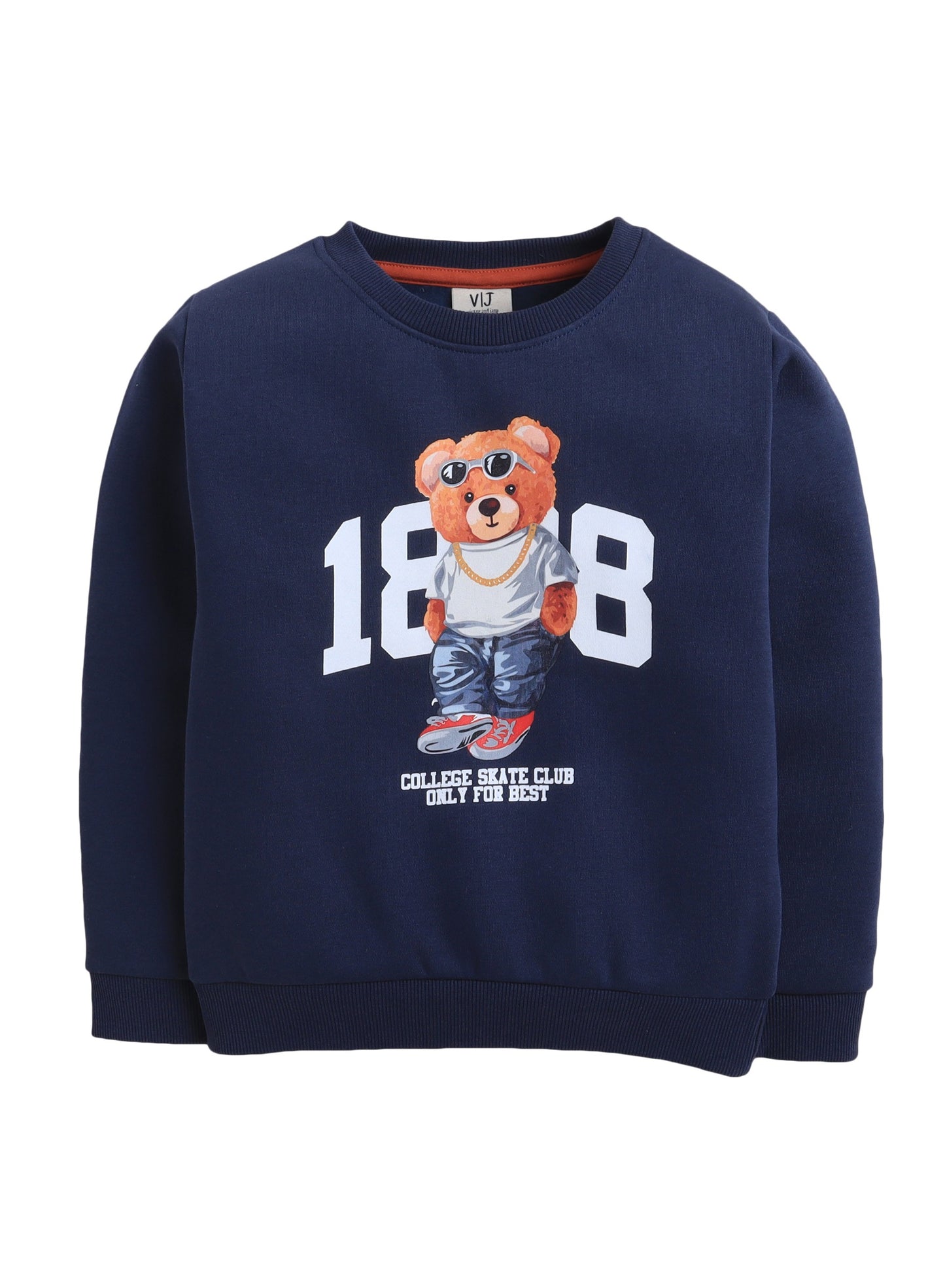 Boys' Navy "Cool Bear 1888" Graphic Sweatshirt