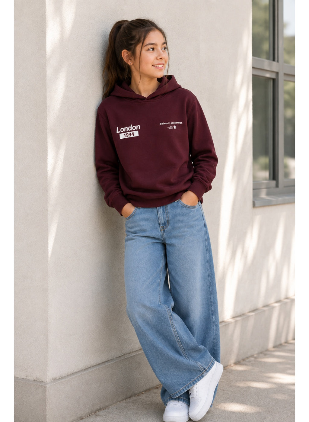"London" Front and Back Graphic Sweatshirt Hoodie