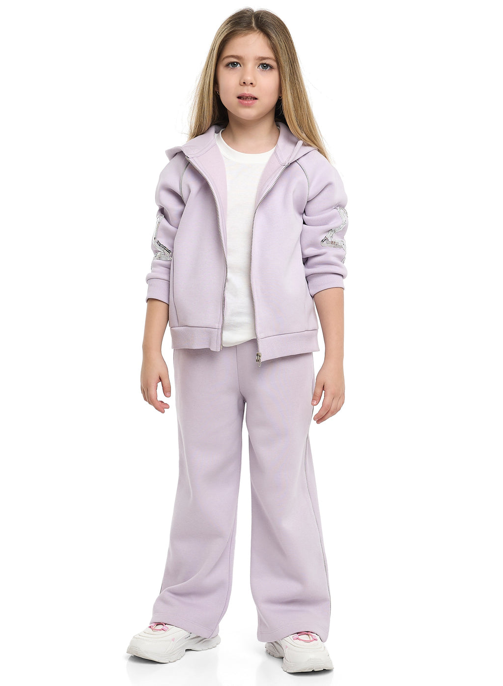 Girls Starstruck Fleece Tracksuit “ Lilac 2-Piece Set