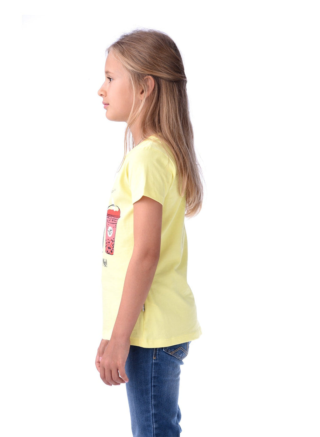 Victor And Jane Drinks Just For Me Graphic T-Shirt - Yellow