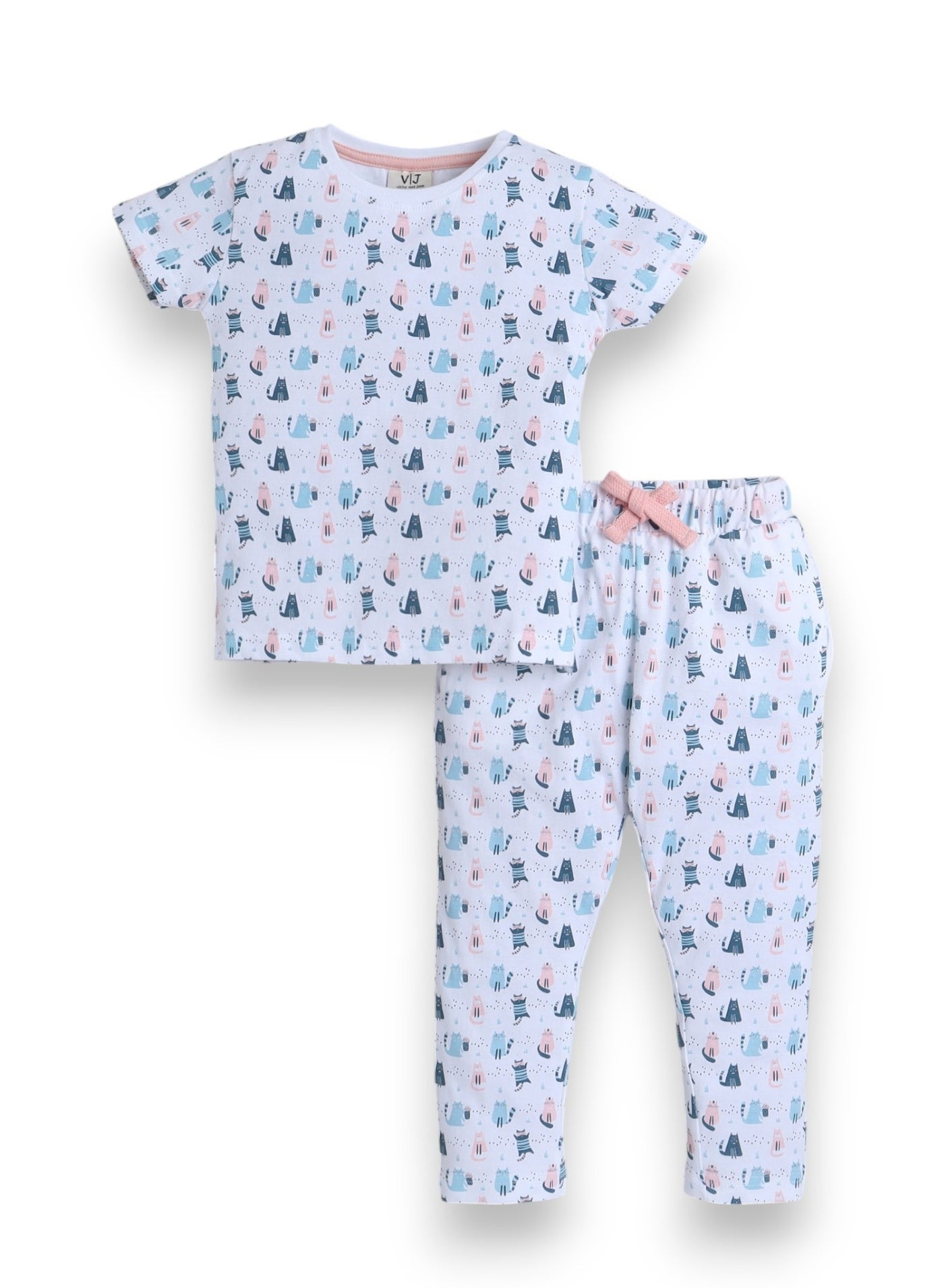 Victor And Jane - All-Over Printed T-Shirt And Pyjama Set
