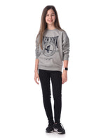 Flock Printed Comfy Fit Sweatshirt