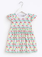 Victor And Jane - All-Over Printed Cap Sleeve - Dress (Pack Of 2)