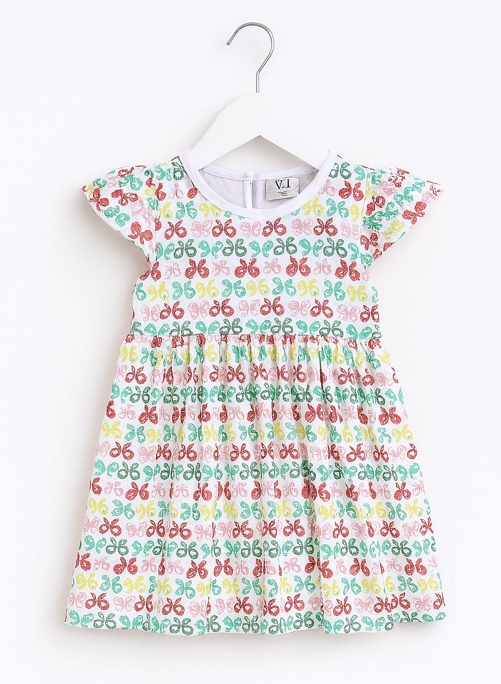 Victor And Jane - All-Over Printed Cap Sleeve - Dress (Pack Of 2)