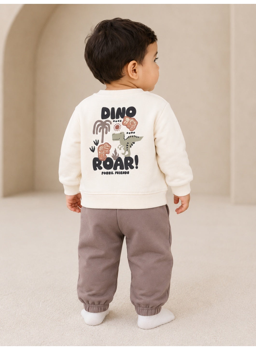 Baby Boys Dino Roar Sweatshirt & Jogger Pants Set