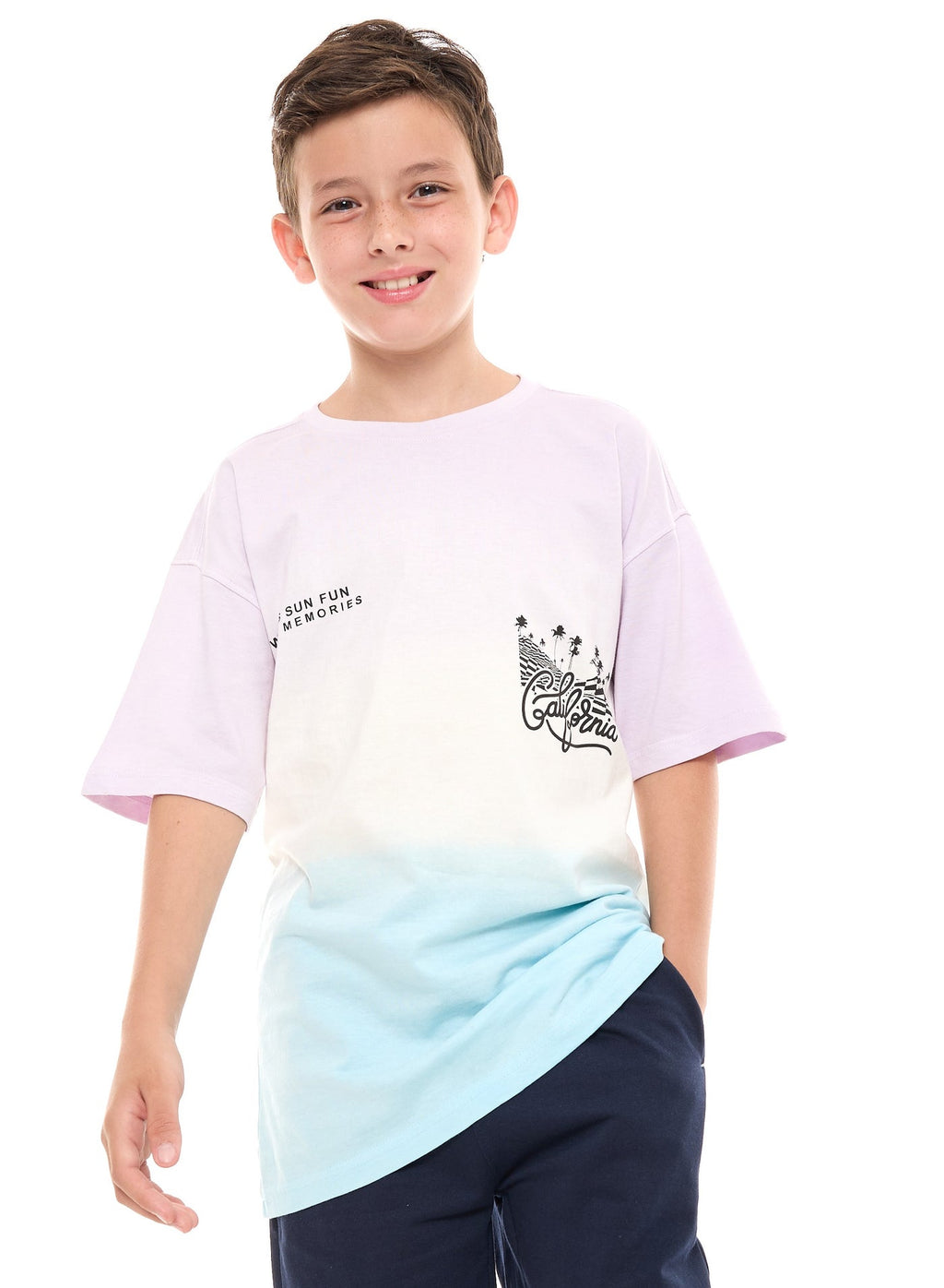 Victor and Jane California Graphic Oversized T-shirt - Multicolor