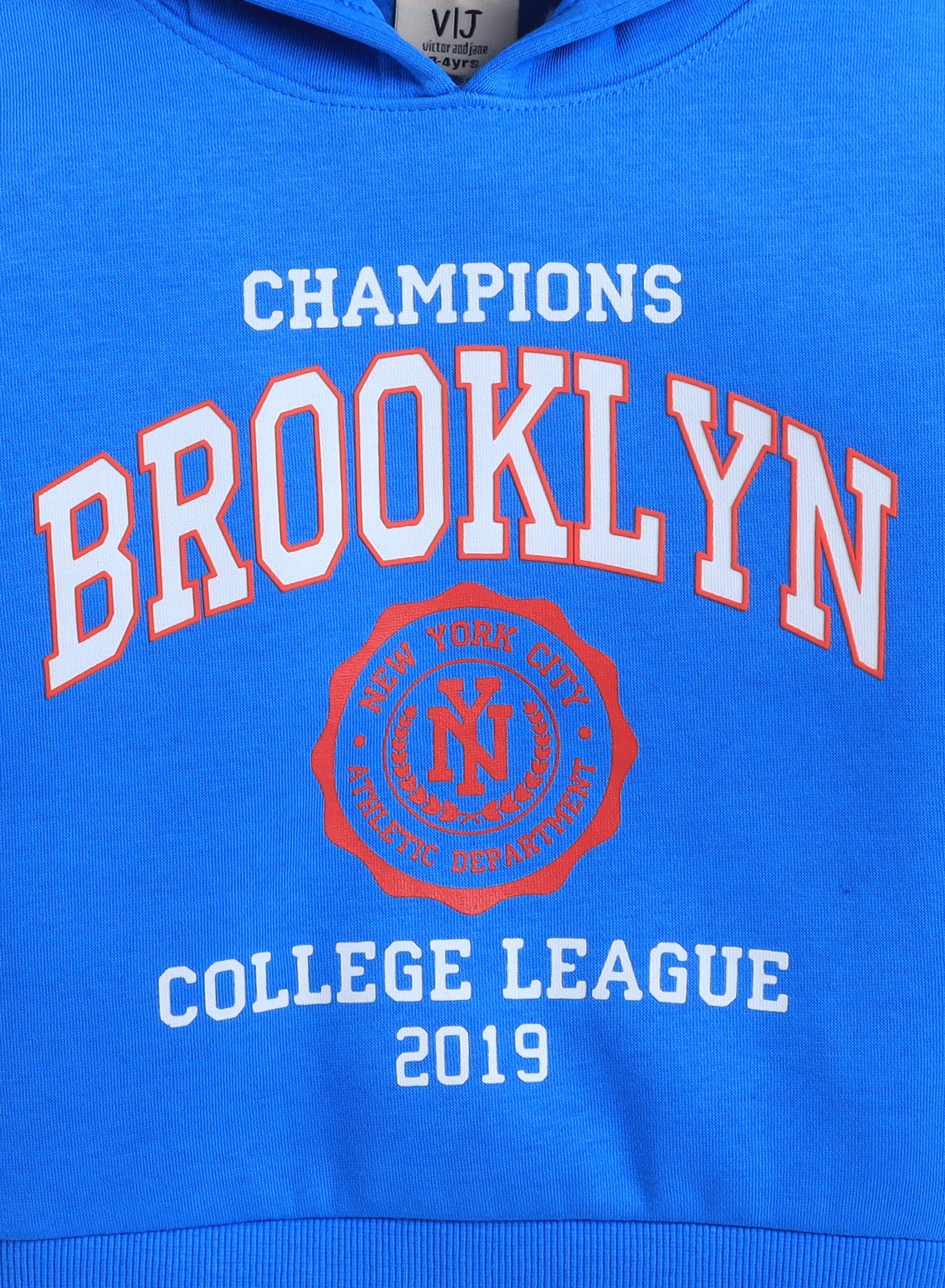 Boys' Blue Brooklyn College Hoodie