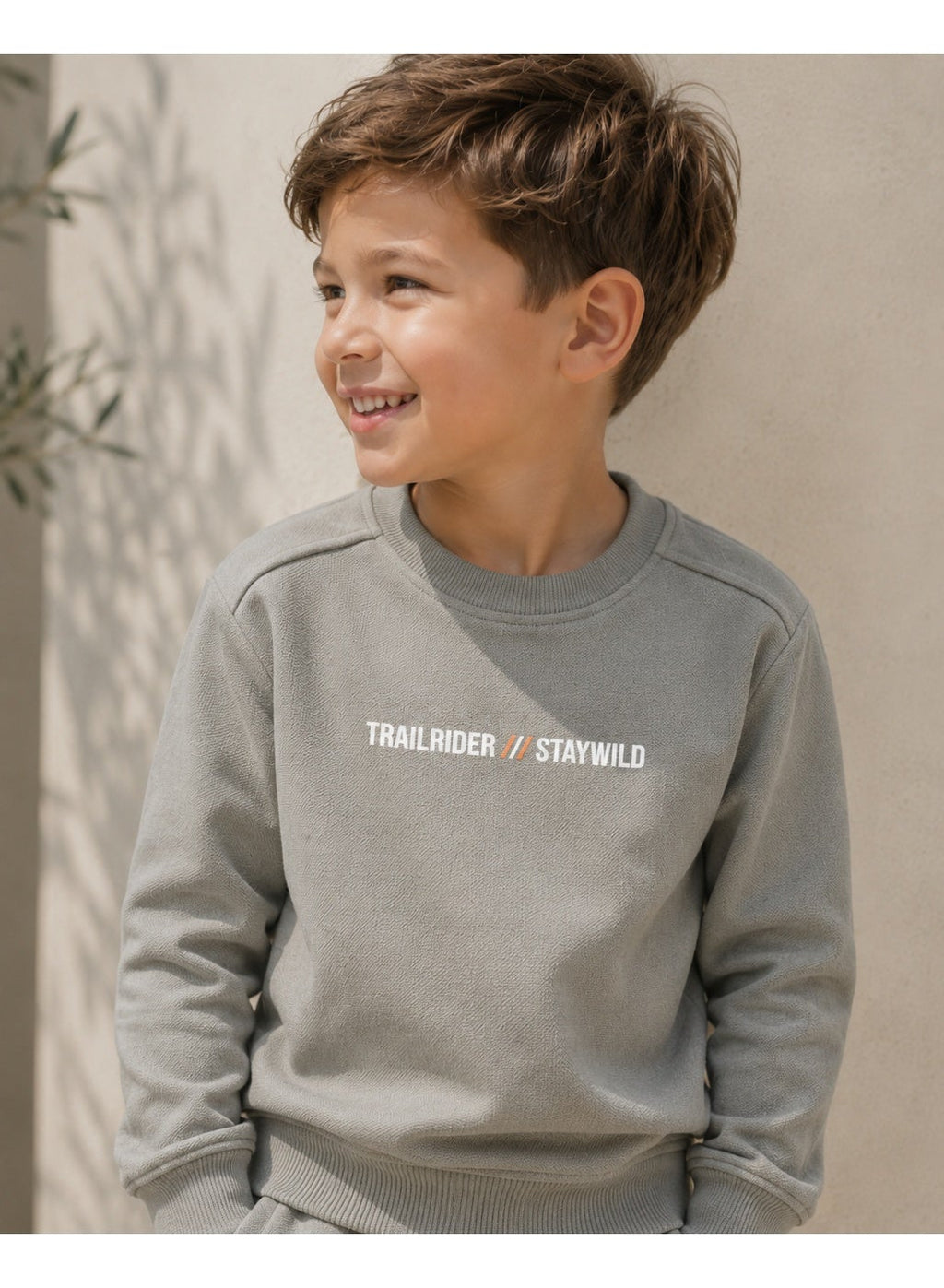 Boys’ Cut & Sew Sweatshirt and Jogger Set