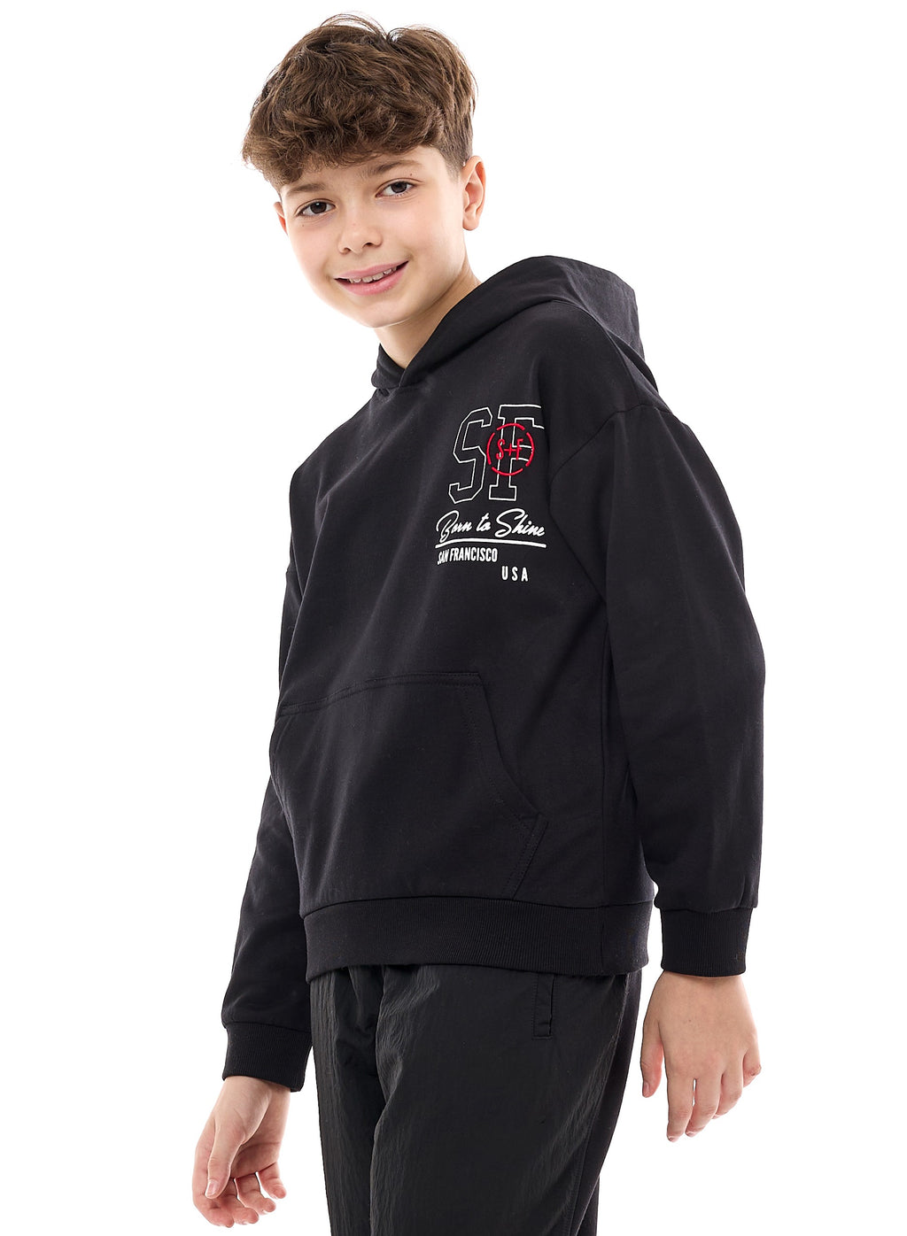 Boys' Hoodie - Graphic Print On Chest