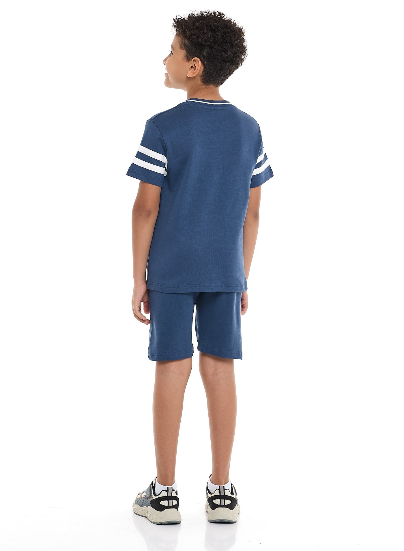 Victor and Jane Sr Boys' LA Aplique Embroidery Set - Blue