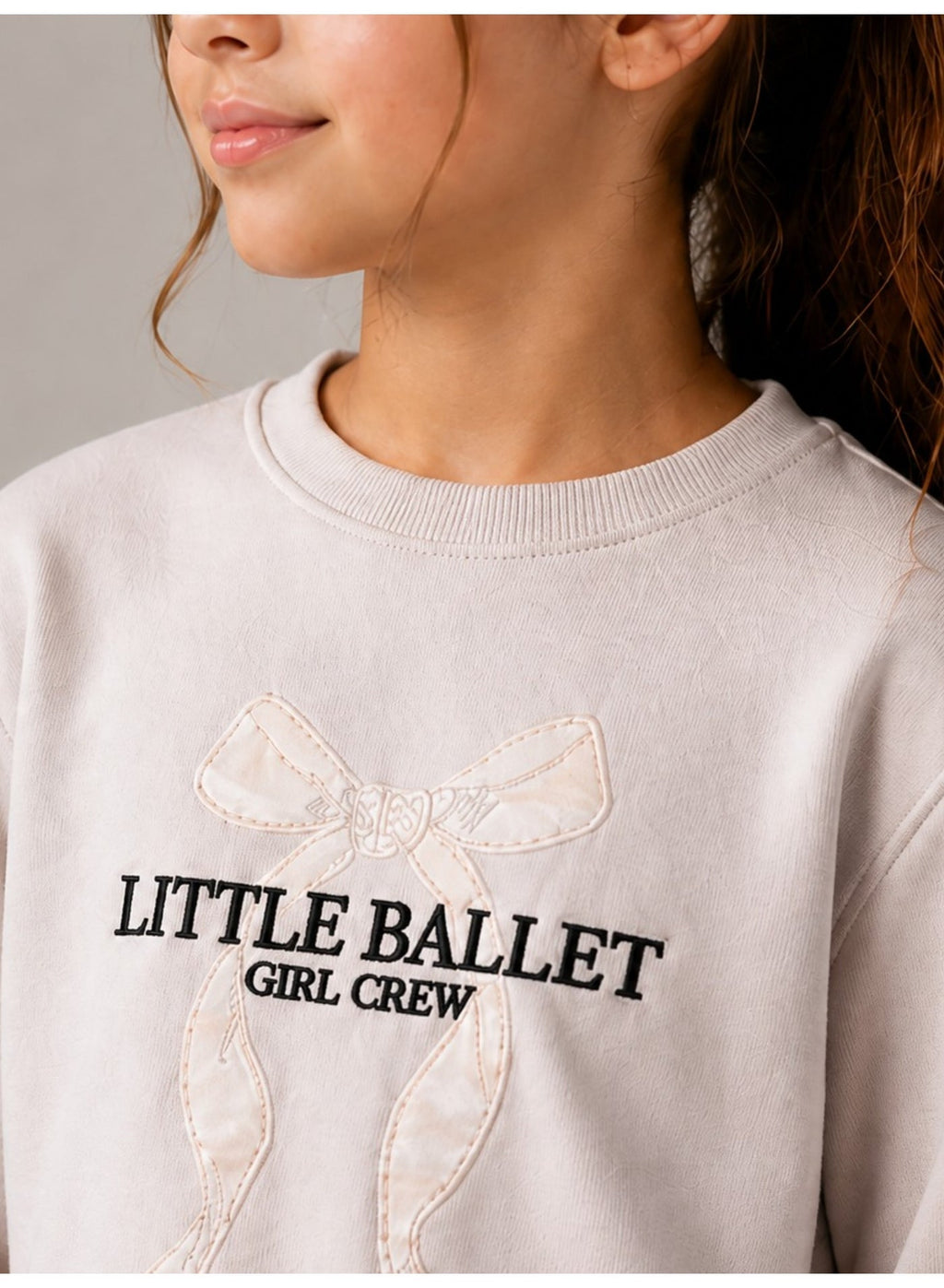 Girls "Little Ballet" Embroidery Pullover