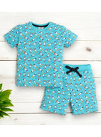 Victor And Jane - All-Over Printed T-Shirt And Shorts Pyjama Set