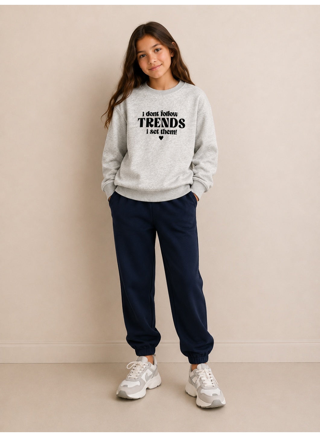 Girls "Trends" Statement Print Pullover