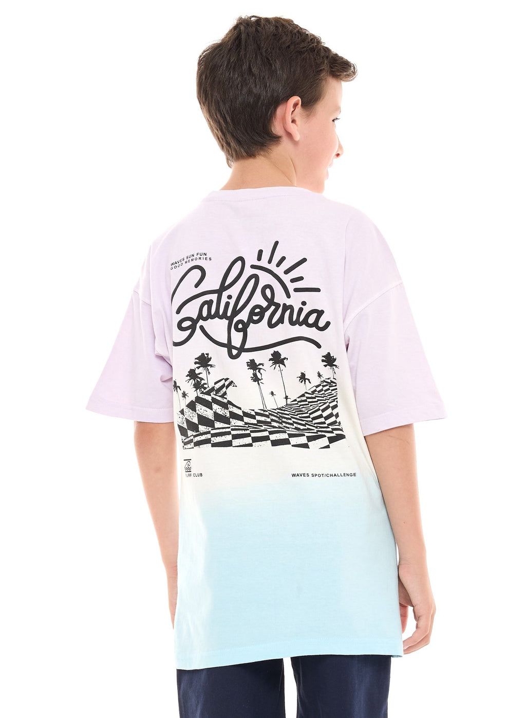 Victor and Jane California Graphic Oversized T-shirt - Multicolor
