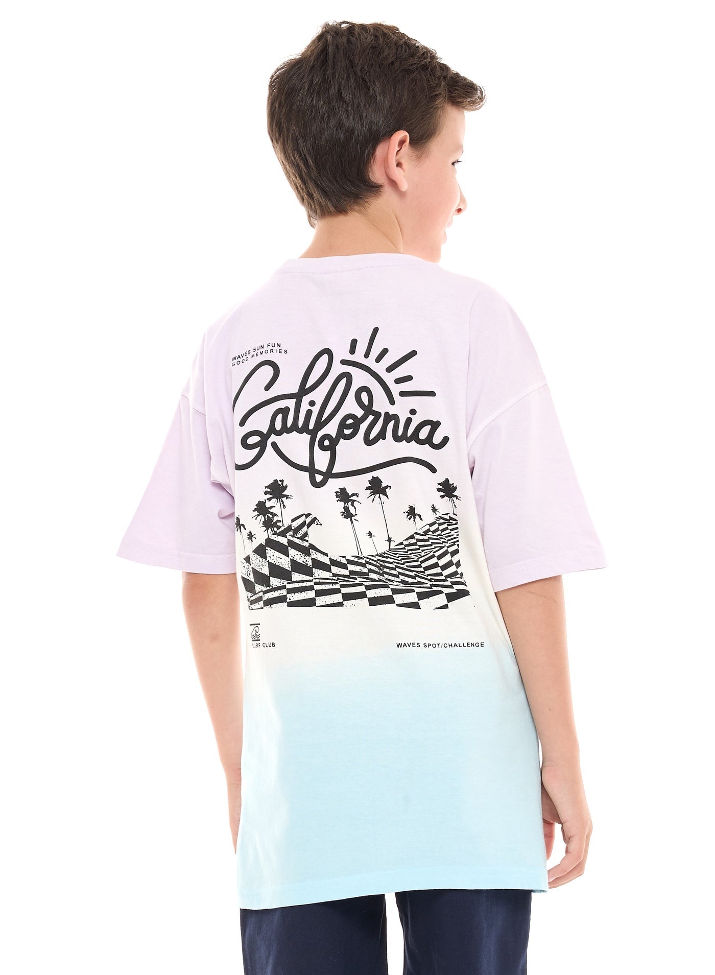 Victor and Jane California Graphic Oversized T-shirt - Multicolor