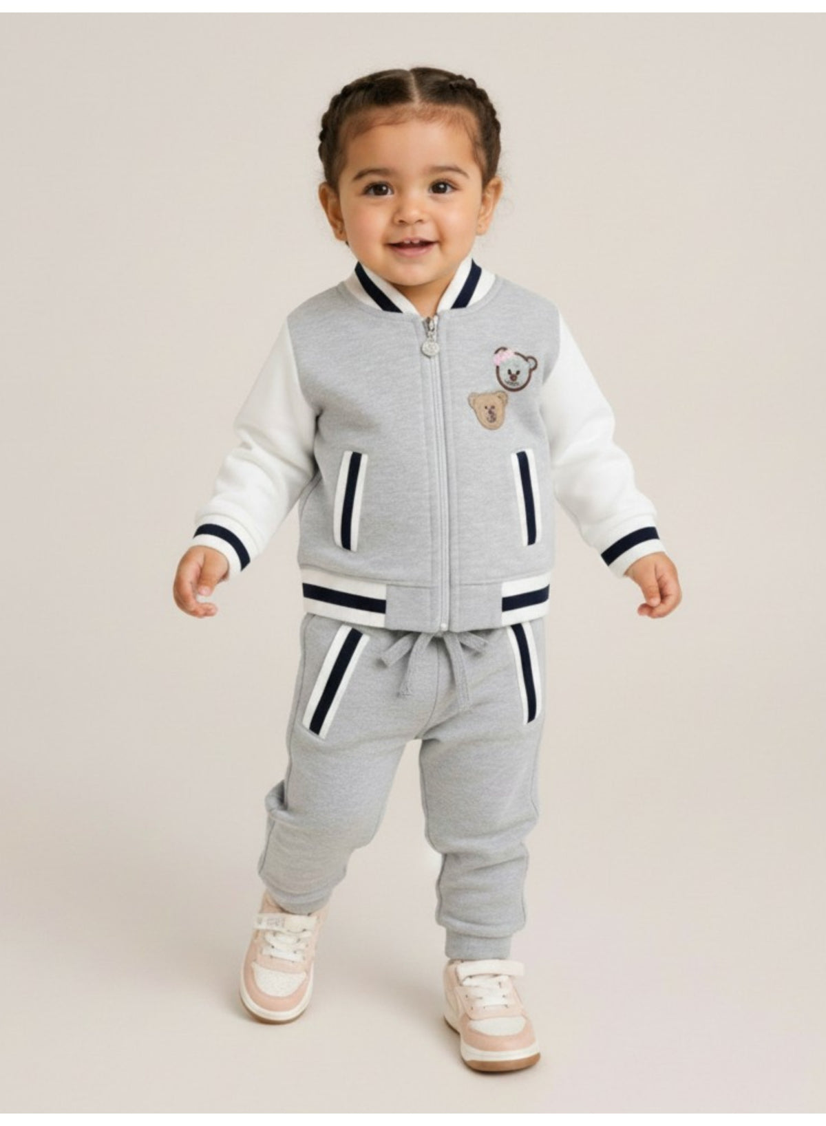 Girls 2-Piece Full Zip Jacket & Jogger Pants Set