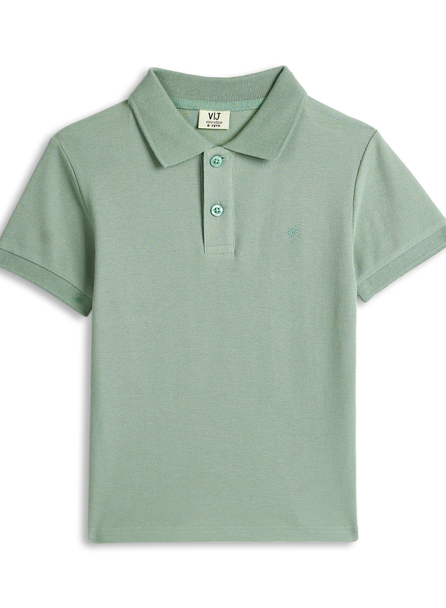 Victor & Jane Junior Boys' Polo T-Shirt – Olive