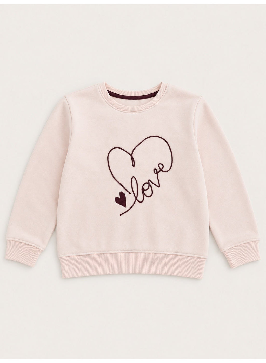 Girls Heart Graphic Pullover
