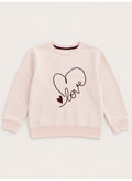 Girls Heart Graphic Pullover