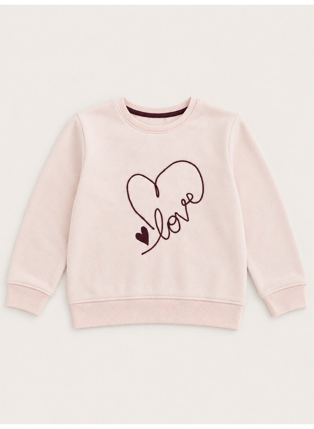 Girls Heart Graphic Pullover