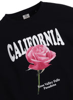 California Rose Graphic Sweatshirt “ 100% Cotton Fleece | Photographic Puff Print