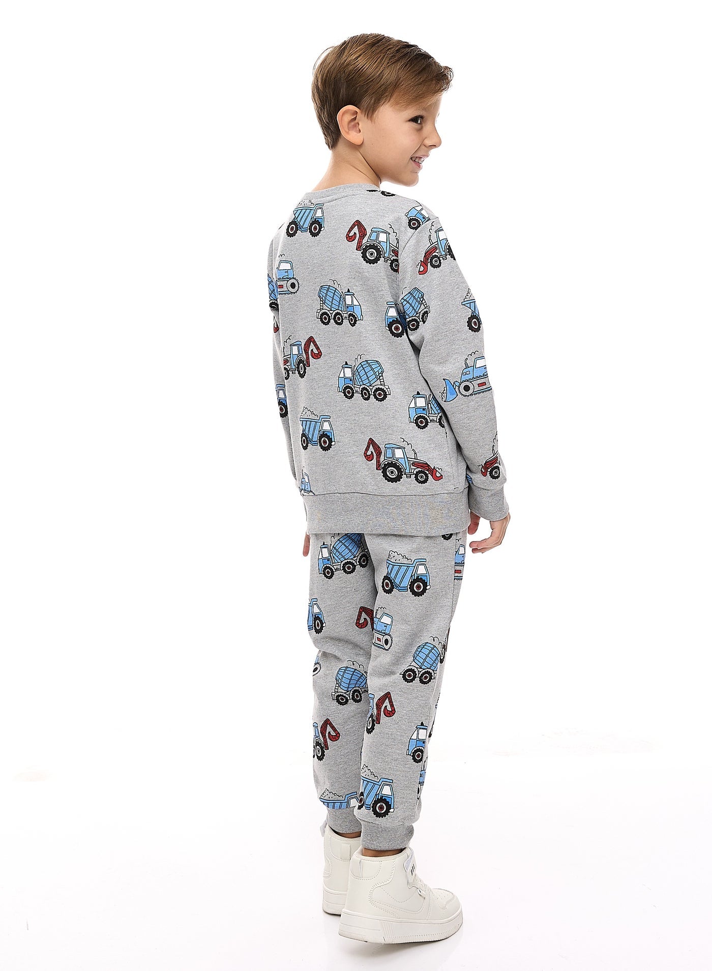 Boys 2-Piece Printed Sweatshirt And Jogger Set