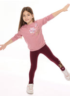 Girls 2Pc Set- Sweat Top With Matching Leggings