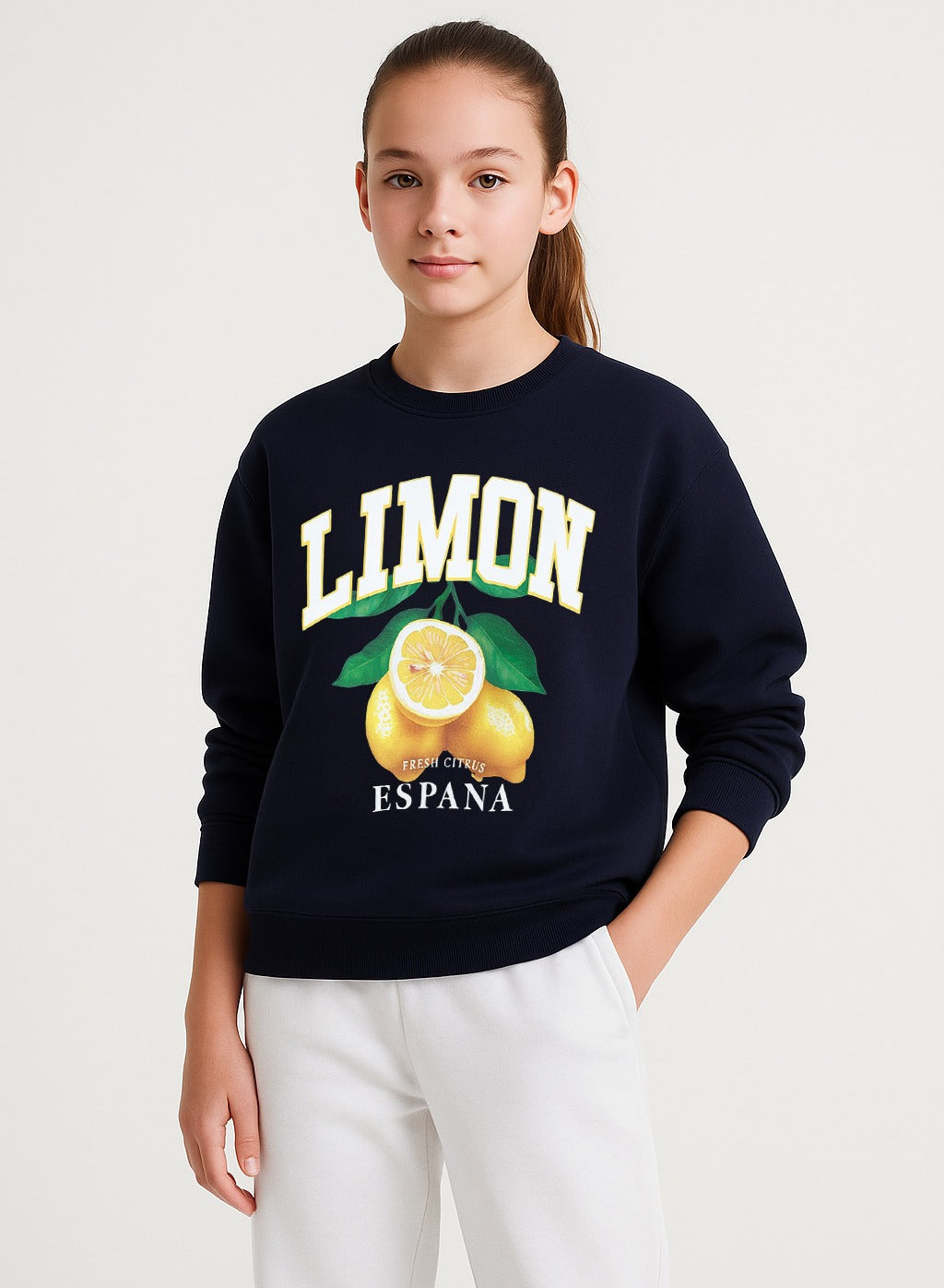 Limon Espaã±A Graphic Sweatshirt “ 100% Cotton Fleece | Puff Print