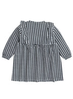All Over Printed With Ruffle Dress And Contrast Bow