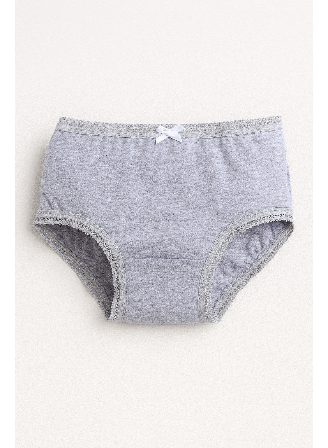 3-Pack Girls' Briefs – Neutral Cotton Basics in Black, White & Grey