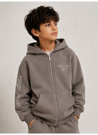 Boys’ Graphic Text Sweatshirt Hoodie and Jogger Pants Set