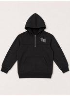 Girls "Los Angeles" Graphic Print Half Zip Long Top Hoodie and Ribbed Pants Set
