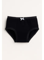 "3-Pack Girls' Briefs “ Neutral Cotton Basics In Black, White & Grey "